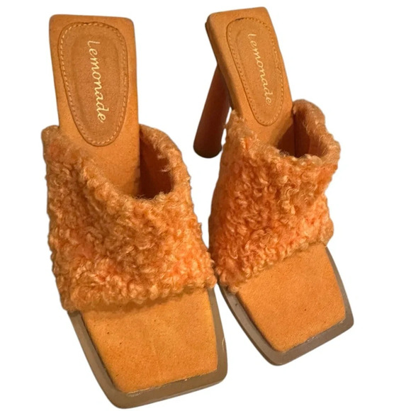 Lemonade furry mules size 7 - Picture 1 of 10